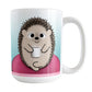 My Time to Relax - Cute Pink Coffee Hedgehog Mug (15oz) at Amy's Coffee Mugs