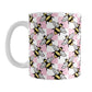 Pink Checkered Bee Mug (11oz) at Amy's Coffee Mugs