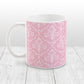 Pink Damask Pattern Mug at Amy's Coffee Mugs