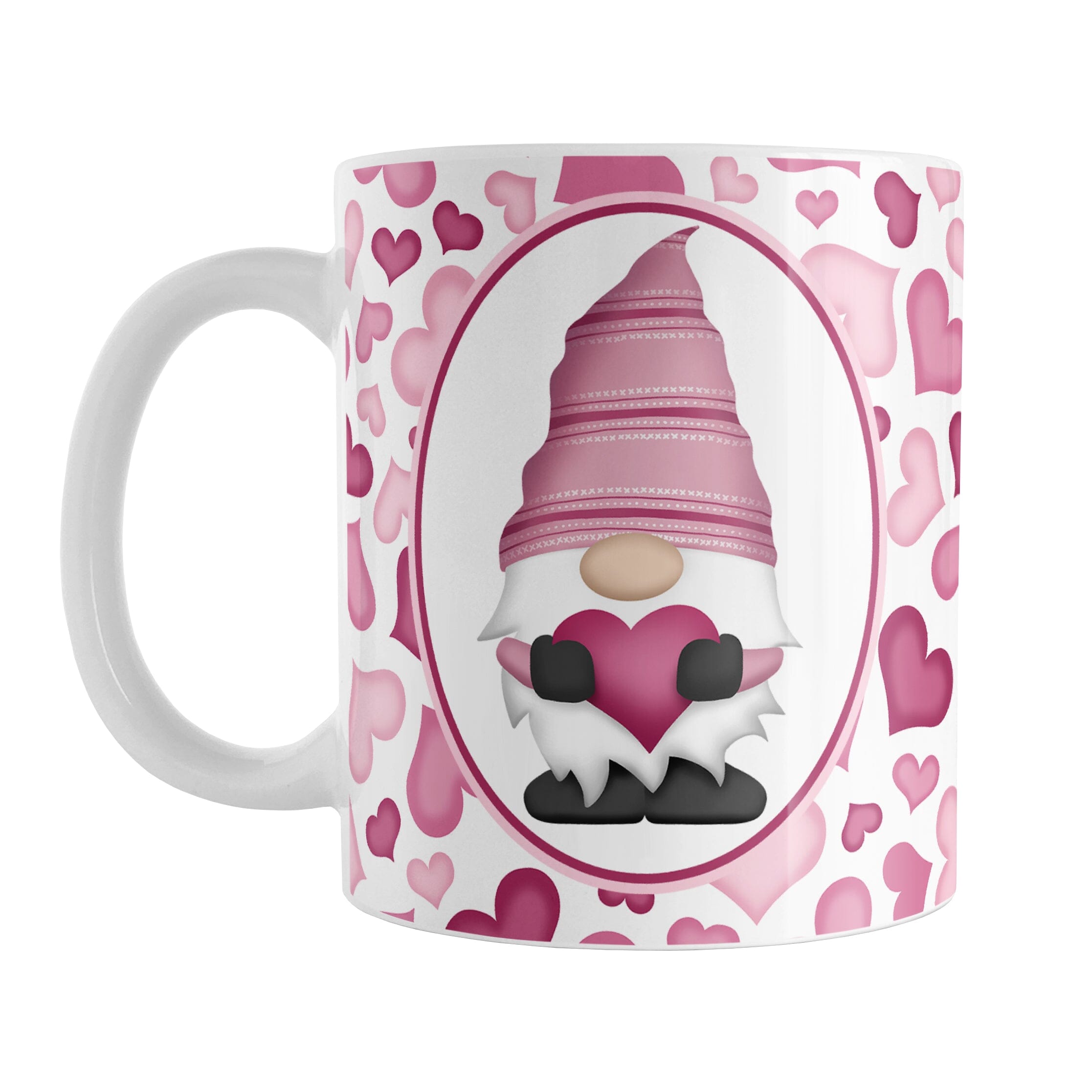 Pink Gnome Hearts Tumbler Cup – Amy's Coffee Mugs