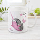 Pink Zebra Narwhal Mug at Amy's Coffee Mugs