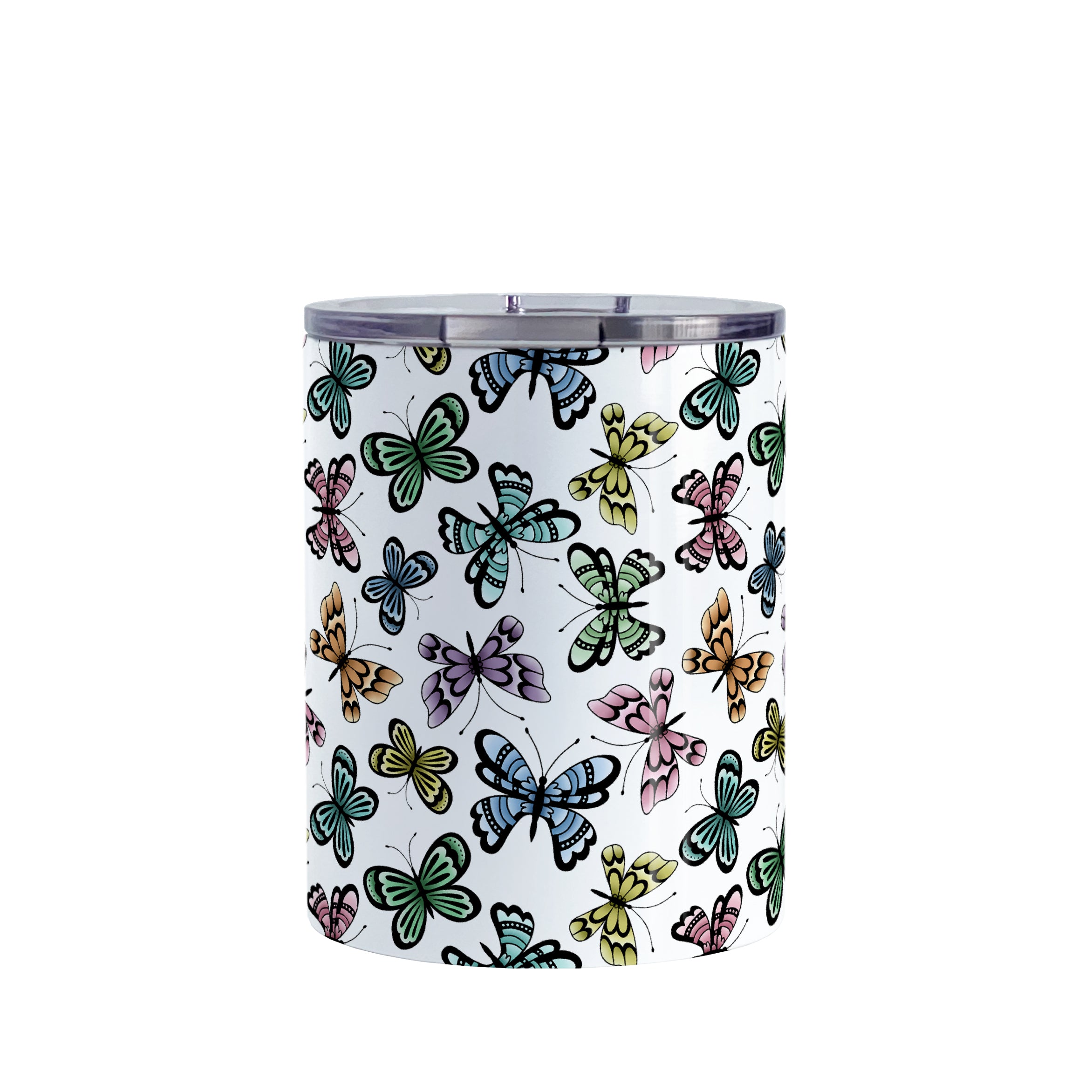 Pretty Butterfly Pattern Travel Mug – Amy's Coffee Mugs