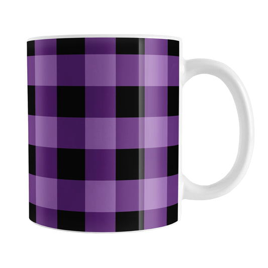 Purple and Black Buffalo Plaid Mug (11oz) at Amy's Coffee Mugs