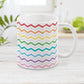 Rainbow Chevron Zigzag Pattern Mug at Amy's Coffee Mugs