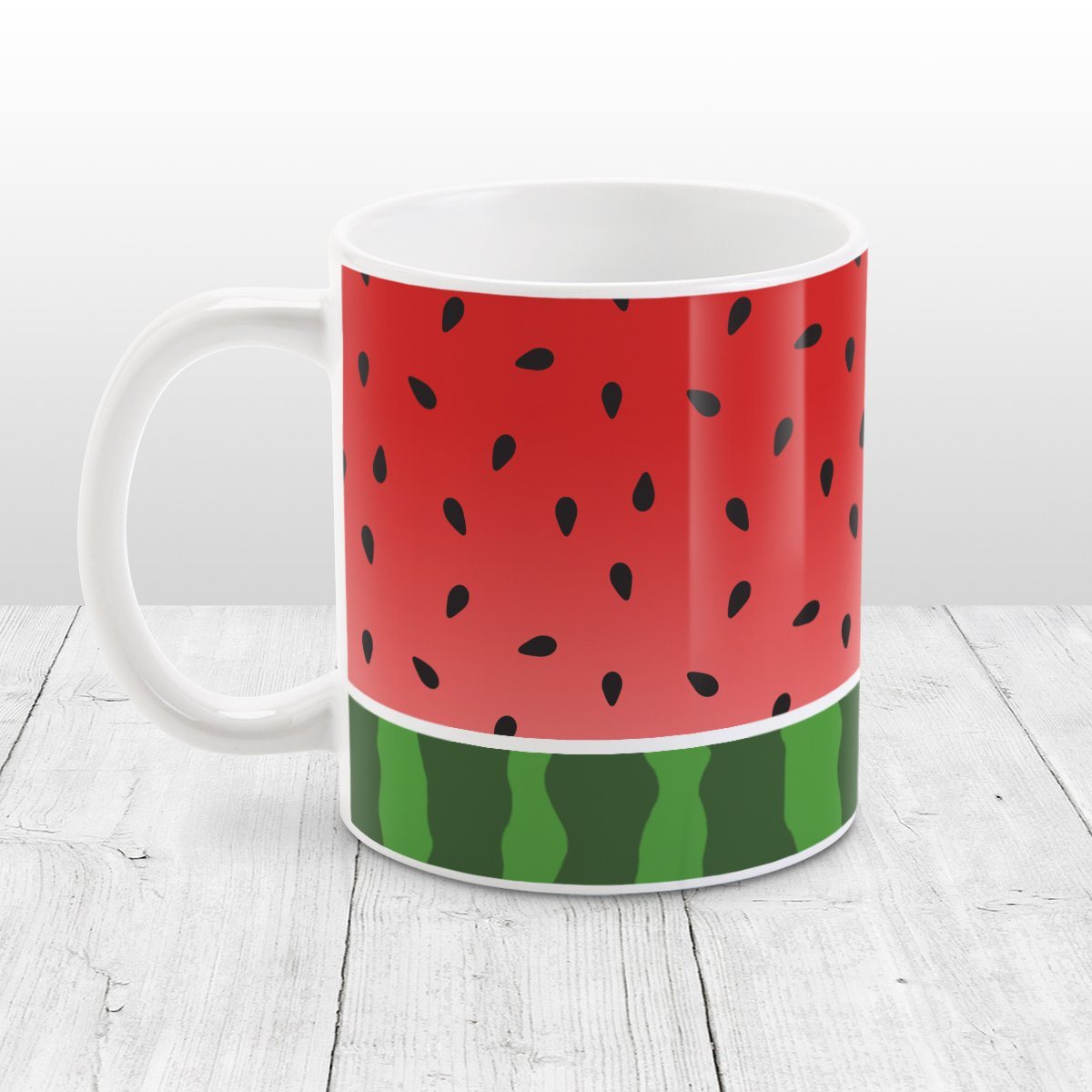 Red and Green Watermelon Mug at Amy's Coffee Mugs