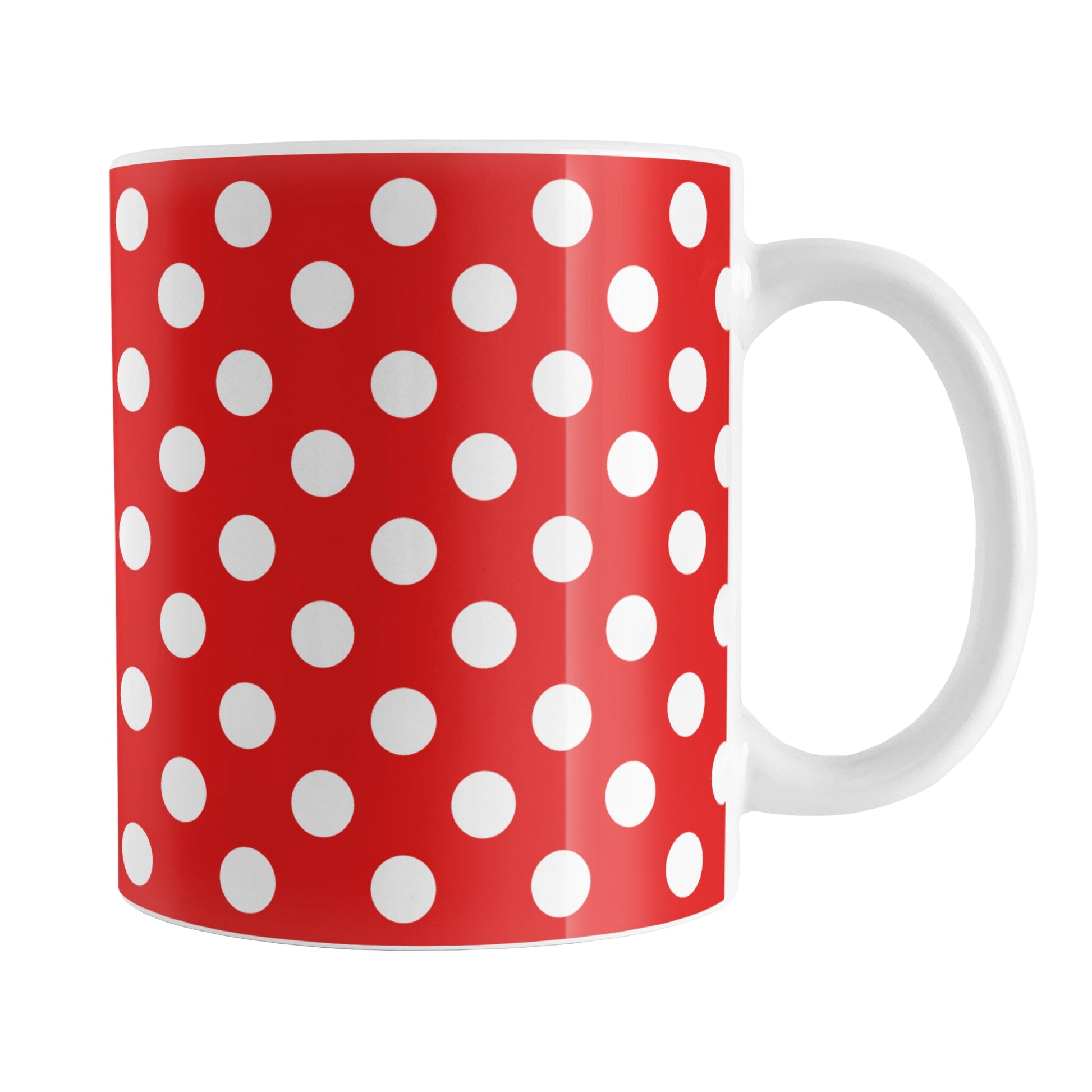 Red Polka Dot Mug (11oz) at Amy's Coffee Mugs