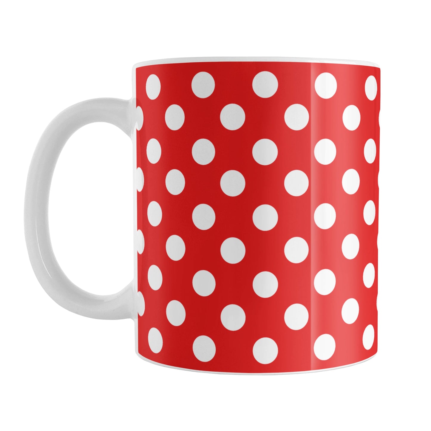Red Polka Dot Mug (11oz) at Amy's Coffee Mugs