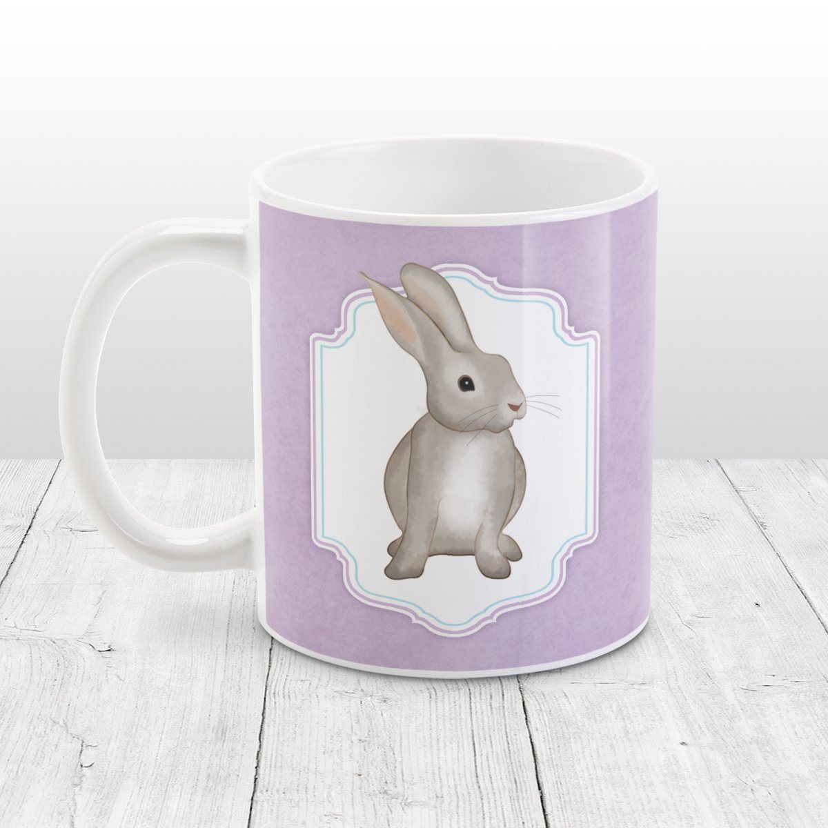 Rustic Purple Rabbit Mug at Amy's Coffee Mug