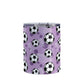 Soccer Ball and Goal Pattern Purple Tumbler Cup (10oz, stainless steel insulated) at Amy's Coffee Mugs
