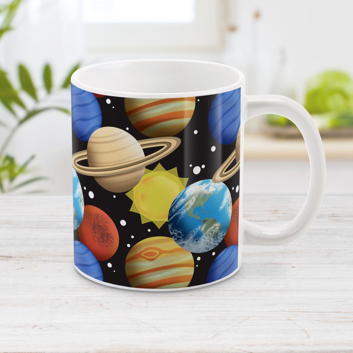 Space Planets Pattern - Space Mug at Amy's Coffee Mugs