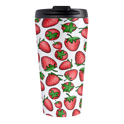 Strawberries Travel Mug (15oz) at Amy's Coffee Mugs
