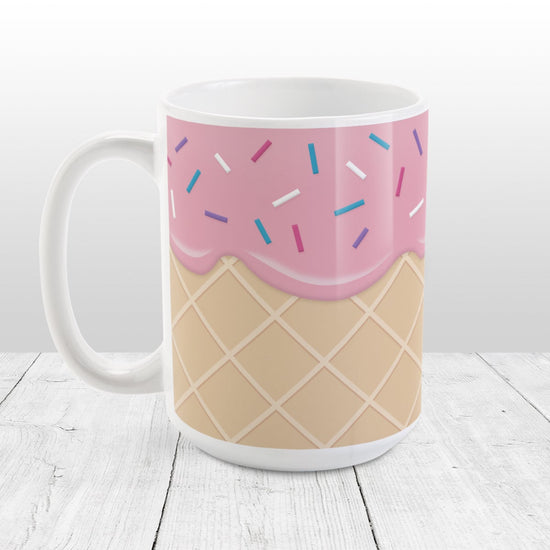 Strawberry Ice Cream Waffle Cone Mug – Amy's Coffee Mugs