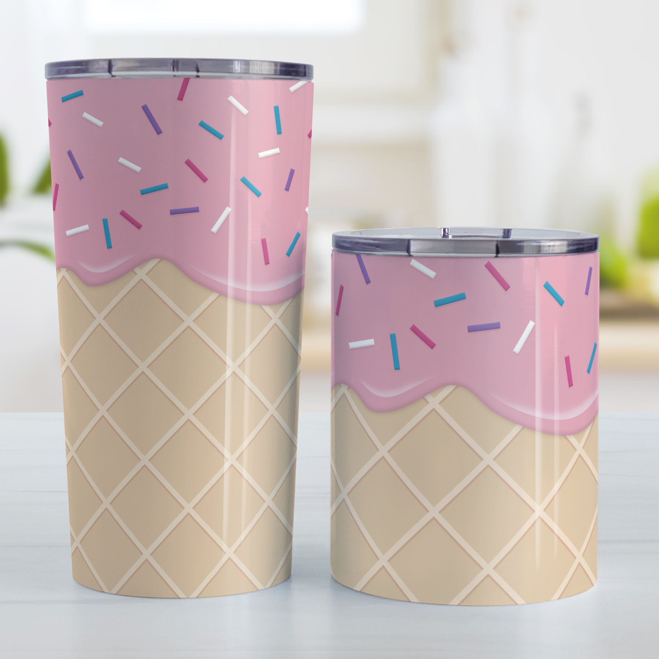 Strawberry Ice Cream Waffle Cone Mug – Amy's Coffee Mugs