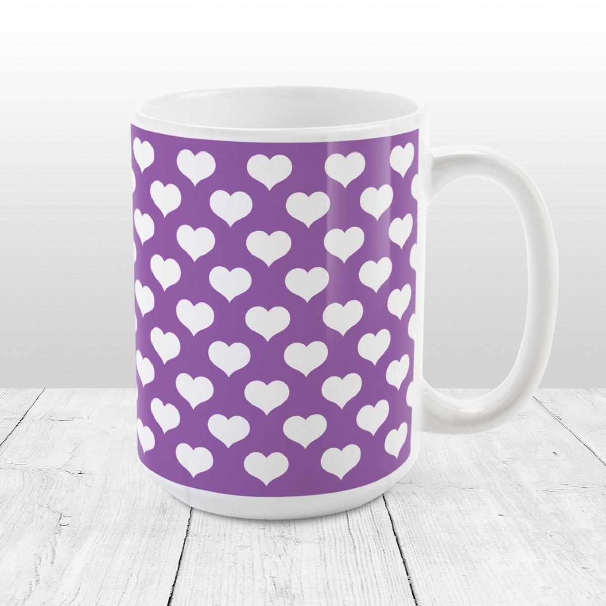 Purple Hearts and Paw Prints Mug – Amy's Coffee Mugs