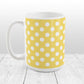 Yellow Polka Dot Pattern Mug at Amy's Coffee Mugs