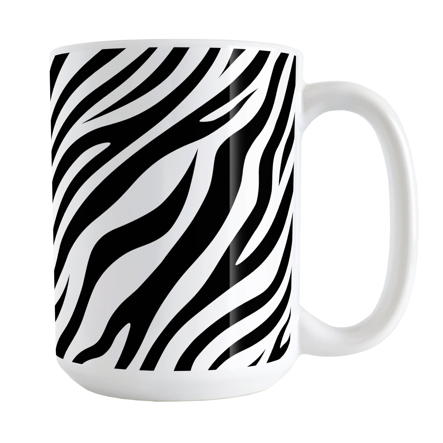 Zebra Print Pattern Mug (15oz) at Amy's Coffee Mugs