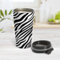 Zebra Print Pattern Travel Mug at Amy's Coffee Mugs
